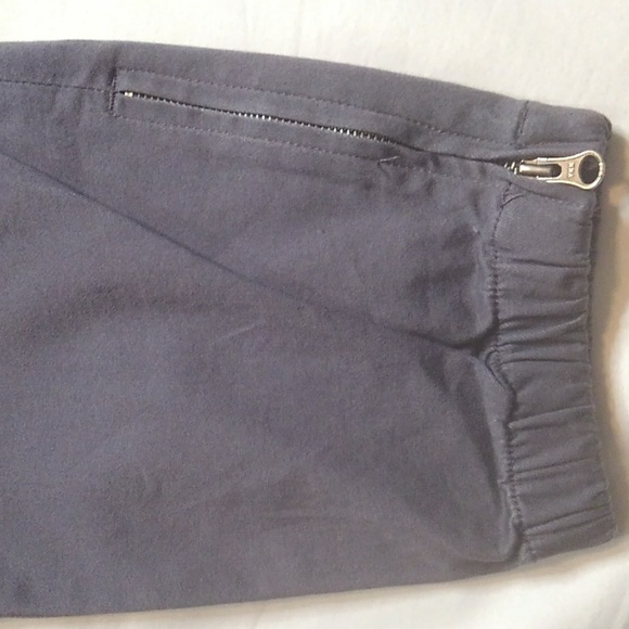 L.T.J. Letters to Juliet Grey High Waist Joggers Zip Cuff Rope Belt Sz S NWT - Picture 4 of 6